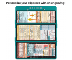 WhiteCoat Clipboard® Trifold - Teal Flight Medic Edition